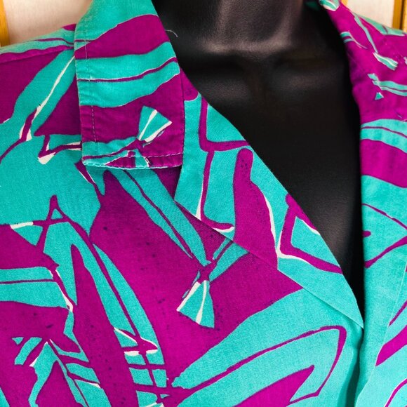 Vintage Surf Line Hawai’i Palm Frond Aloha Shirt - Picture 4 of 5